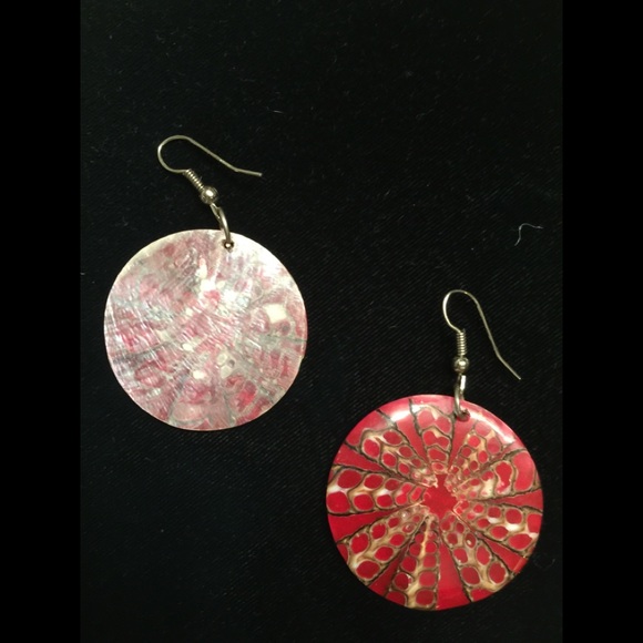 Red Beaded Necklace and Earring - Picture 3 of 3